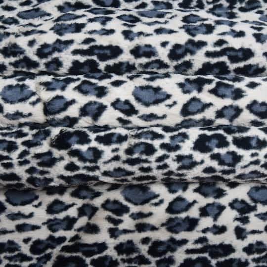 Feldman Black Faux Leopard Fur